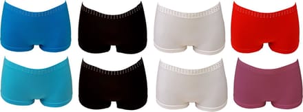 Sweet Angel dames boxershorts met strass-steentjes 8pack maat S/M