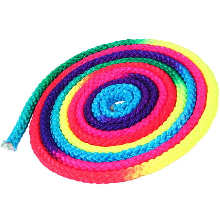 Regenboogkleur Ritmische Gymnastiek Touw Massief Wedstrijd Kunst Trainingstouw red