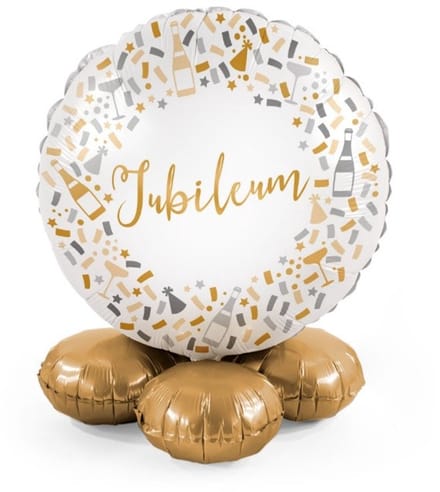 Hello Happy Anniversairy - Jubileum - Ballonnen set met standaard - Everloon