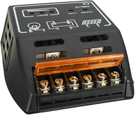Zonne Laadregelaar - Solar Controller - Batterij Bescherming - Instelbare Spanning - 10A 24V - Grijs