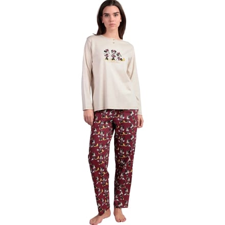 Setjes Admas Pyjamabroek polo lange mouwen Minnie Mouse Disney