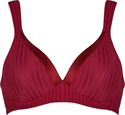 Naturana - Soft bh met strepen - 5247 - Burgundy - 85A