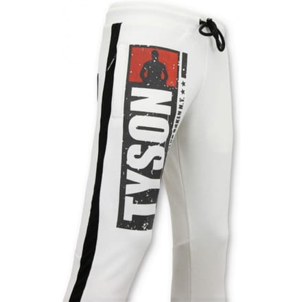 Exclusieve Mannen Joggingbroek - Mike Tyson Boxing Club - Wit