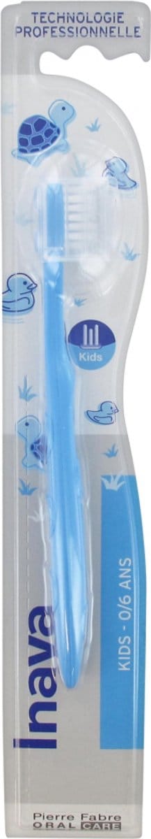 Inava Borstel & Verzorging Kinderen 0-6 Jaar (Kleur : Blauw)