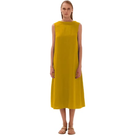 Lange jurk met strik op de rug vrouw Haris Cotton Essentials
