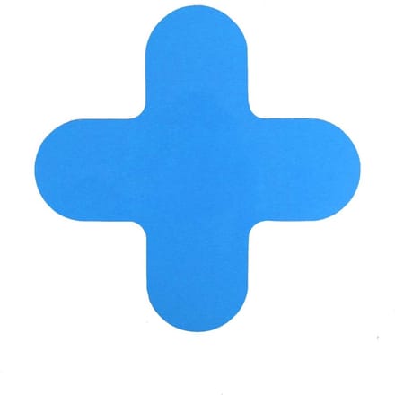 X-stuk - Blauw 290 x 290 mm Anti-slip-vloersticker