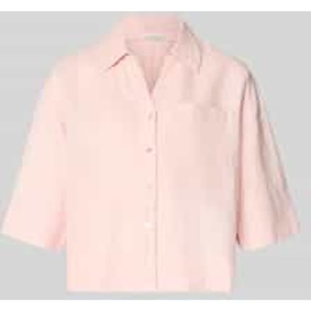 regular fit linnen blouse met borstzak model 'Flippa'