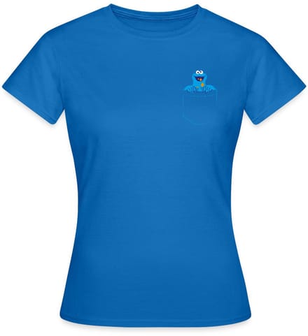 Sesamstraat Koekiemonster In Een Zak T-Shirt Dames