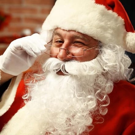 Pruik compleet kerstman, Wit, Basic, Synthetisch