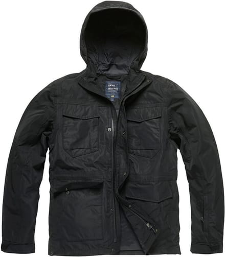 Vintage Industries Outdoorjas Levin Jacket Black