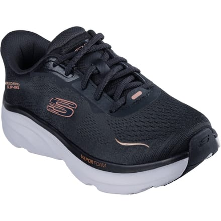 Skechers D'Lux Vapor Clear Horizon Textiel Dames Zwarte Sneakers