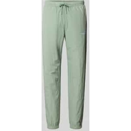 Straight fit stoffen broek met logo-stitching model 'Nayla'