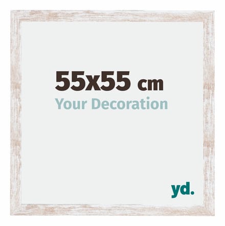 Your Decoration - Fotolijst 55x55 cm - MDF - White Wash - Catania