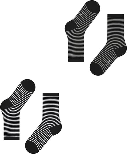 Esprit Fine Line 2-Pack gedessineerd katoen multipack sokken dames veelkleurig - maat 35-38