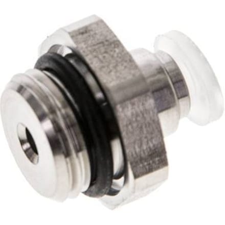 4mm x G1/4'' PA/RVS Insteekfitting Buitendraad EPDM