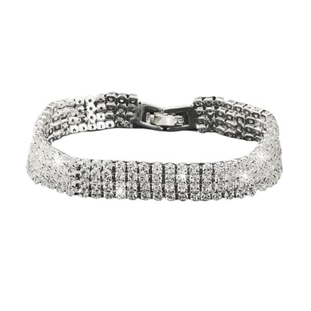 Nivard Armband - Staal - Nep Zilver - Dames - 4 Rijen