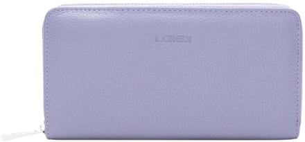 L.CREDI portemonnee Raphi Zip Around Wallet Lavendar paars