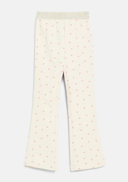 Flared Legging met glinsterende taille en all-over print voor meisje s.Oliver