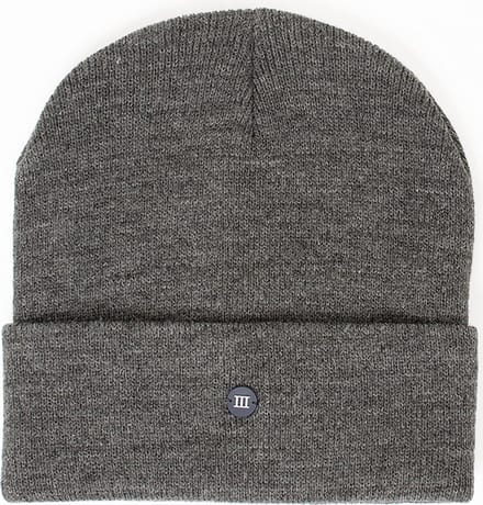 TRESANTI | SVEN | Fijngebreide muts met rubberen logo III | Anthracite