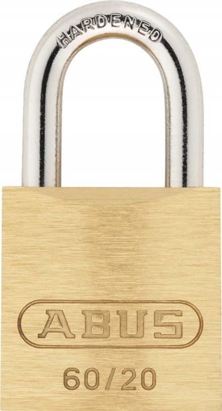 ABUS 60/20 Messing Hangslot met Stalen Beugel - Op Sleutel