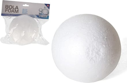 Gerimport Piepschuim ballen - 1x - hobby vormen - styropor bollen - 9 cm