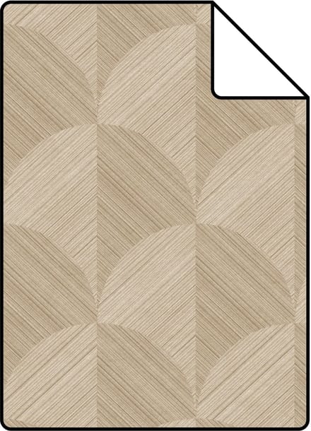 Proefstaal Origin Wallcoverings behang 3D-motief beige - 26.5 x 21 cm - 347988-S