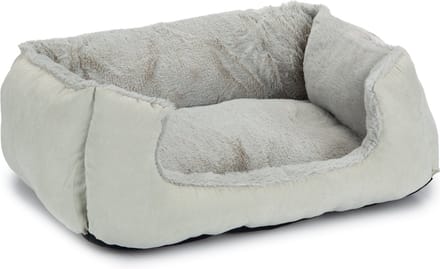 Beeztees Baboo - Super Zachte - Kattenmand - Kattenkussen- Grijs/Grijs- 48x37x18 cm