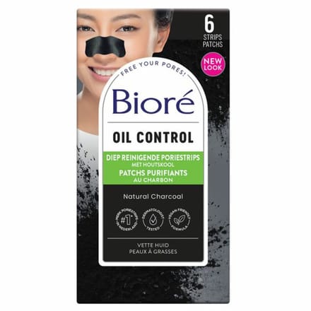 Biore met houtskool neusstrips - 6 stuks