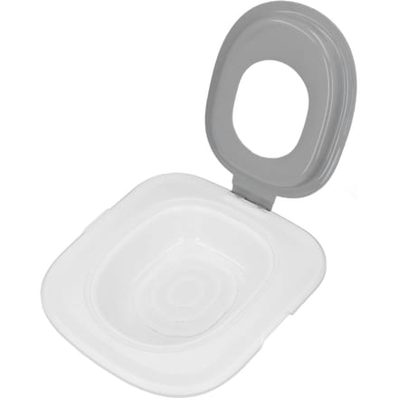 Kattenbak Training Kit Grijs ABS Verwijderbaar Herbruikbaar Kattenbak Trainer voor Thuis Toilet white