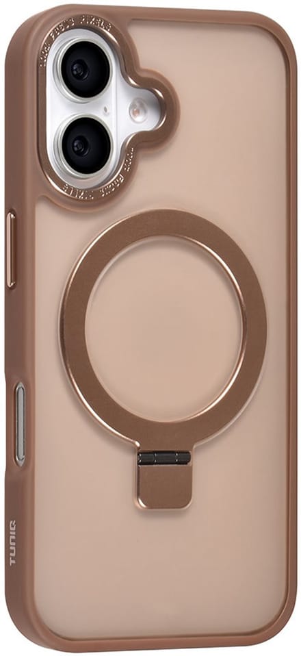 TUNIQ telefoonhoesje voor Apple iPhone 16 - MagSafe siliconen backcover - Goud
