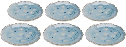 Borden Mina Ø14cm blauw (6/set) Kare Design