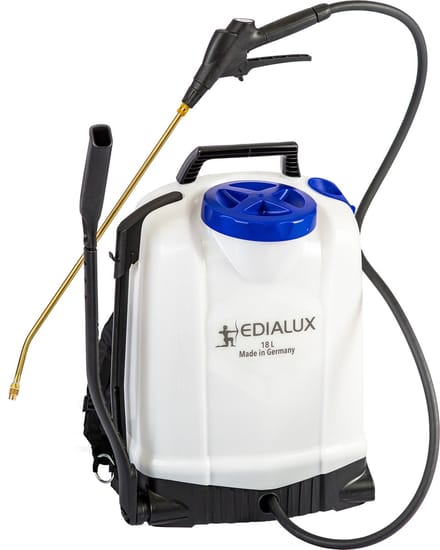 Edialux Rugsproeier 18 liter met drukmeter, Topaz 18 Drukspuit