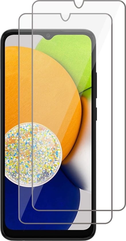 Screenprotector geschikt voor Samsung A03 - Gehard Glas Beschermglas Tempered Glass Screen Protector - 2 Stuks