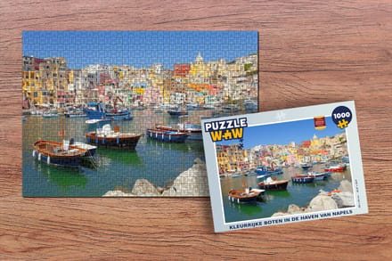 Puzzel Boot - Huis - Zee - Italië - Legpuzzel - Puzzel 1000 stukjes volwassenen