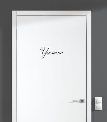 Deursticker Met Naam - Yasmina