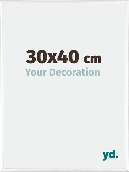 Your Decoration - Fotolijst 30x40 cm - Aluminium - Wit Hoogglans - Kent