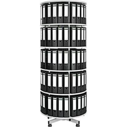 Archiefzuil - 5-legbord + GRATIS 40 ordners - 80 mm - zwart