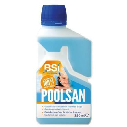 BSI - PoolSan CS - Waterbehandeling voor zwembad en spa zonder chloor - 250 ml