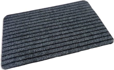 Intrada Nederland Dubbel geribbelde deurmat - antraciet - antislip - 40 x 60 cm