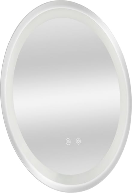 LED spiegel rond Maratea Ø60x3 cm zilverkleurig