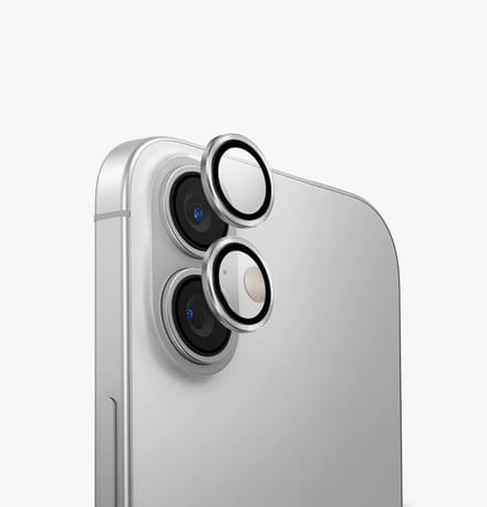 Mobile5 - Apple iPhone 16 en 16 Plus - Camera lens protector - Zilver