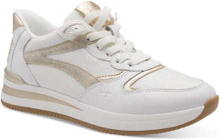 Tamaris Comfort Essentials Dames Sneakers - WIT/GOUD