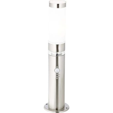 Brilliant G46789/82 Staande buitenlamp met bewegingsmelder Spaarlamp, LED E27, LED vast ingebouwd 60.84 W RVS
