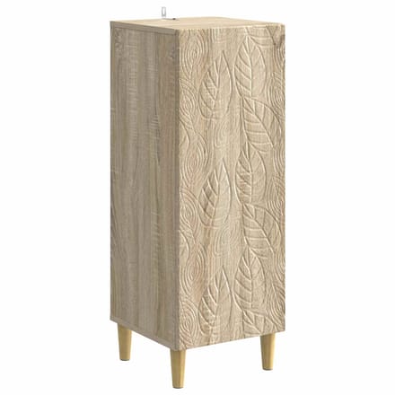 vidaXL - Dressoir - Sonoma - Eiken - 33 - x - 34,5 - x - 90 - cm - Bewerkt - hout