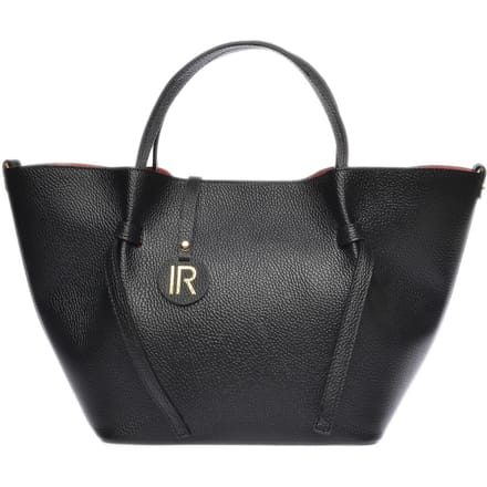 Isabella Rhea Zwart Rundleer Tas