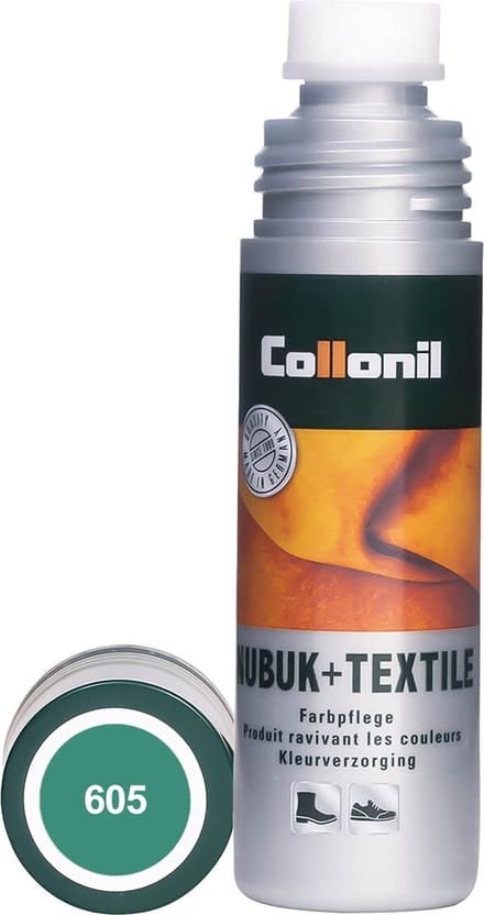 Nubuck, suède en textiel depper, kleur groen