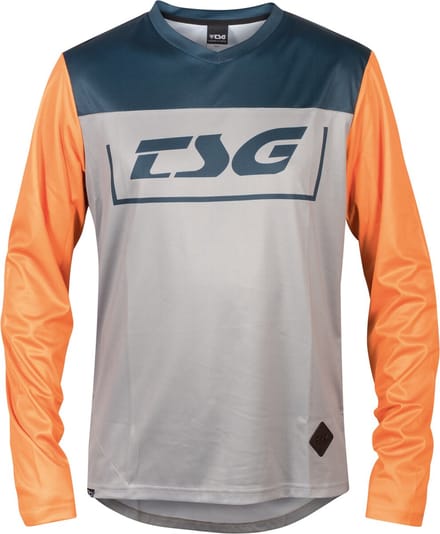 TSG Breeze Longsleeve Jersey, blauw/oranje