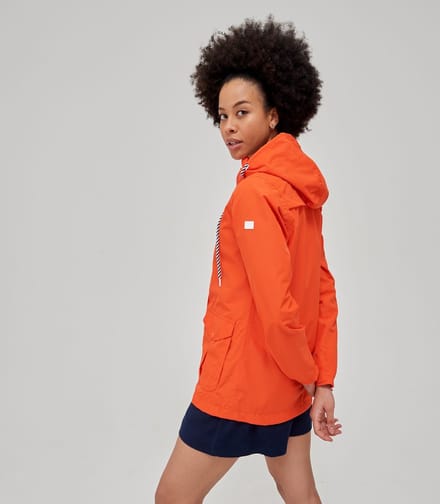 De Regatta Bayarma katoenen jas - dames - Coolweave - met capuchon - Oranje