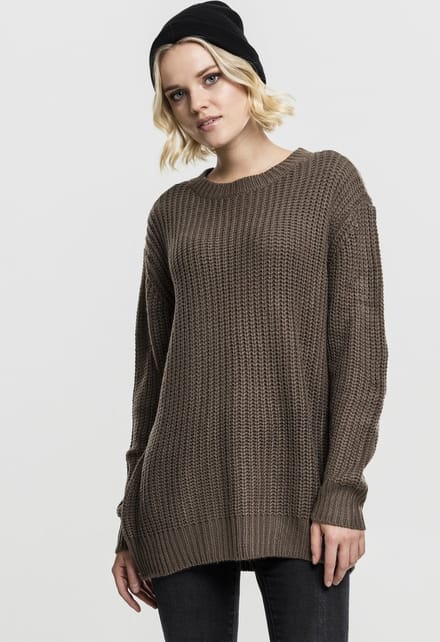 Urban Classics Sweater/trui -S- Basic Crew Groen/Groen