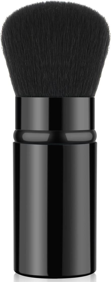 Intrekbare Make-up Kwast – Kwast voor Blush, Bronzer & Highlighter – Zwart